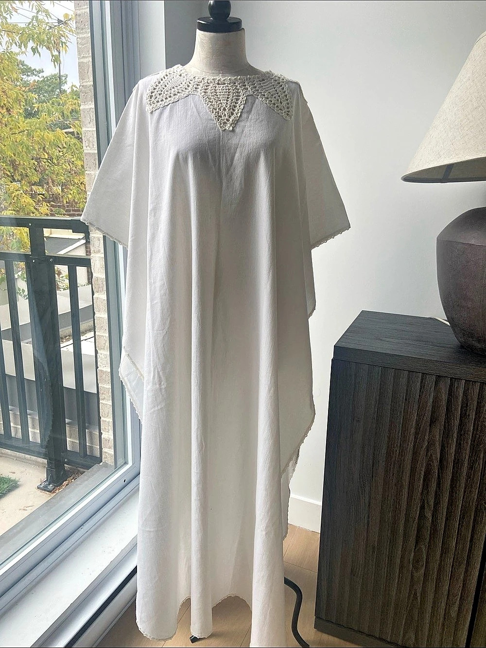 White Embroidered Maxi Dress